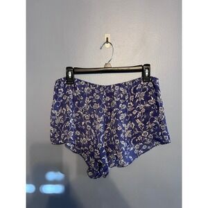 Victoria's Secret Sheer Blue Floral Shortie Sleep Shorts Intimates Lounge SZ XS